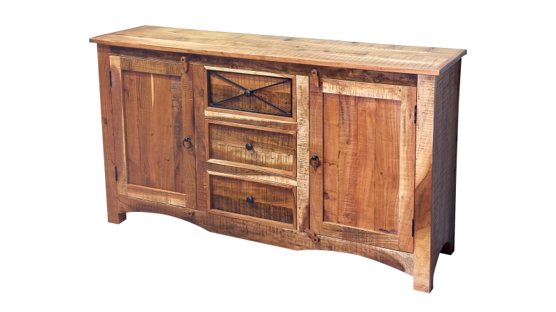 Sideboard 150 cm Akazie massiv lackiert montiert - ACANO